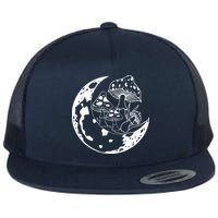 Goblincore Moon Aesthetic Dark Academia Mushroom Flatbill Hat