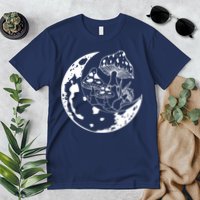 Goblincore Moon Aesthetic Dark Academia Mushroom Premium T-Shirt