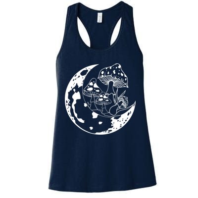 Goblincore Moon Aesthetic Dark Academia Mushroom Womens Tank Top