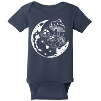 Goblincore Moon Aesthetic Dark Academia Mushroom Baby Bodysuit