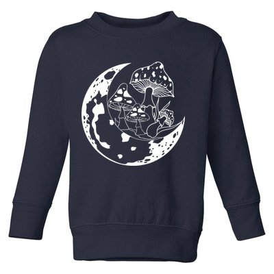 Goblincore Moon Aesthetic Dark Academia Mushroom Toddler Sweatshirt