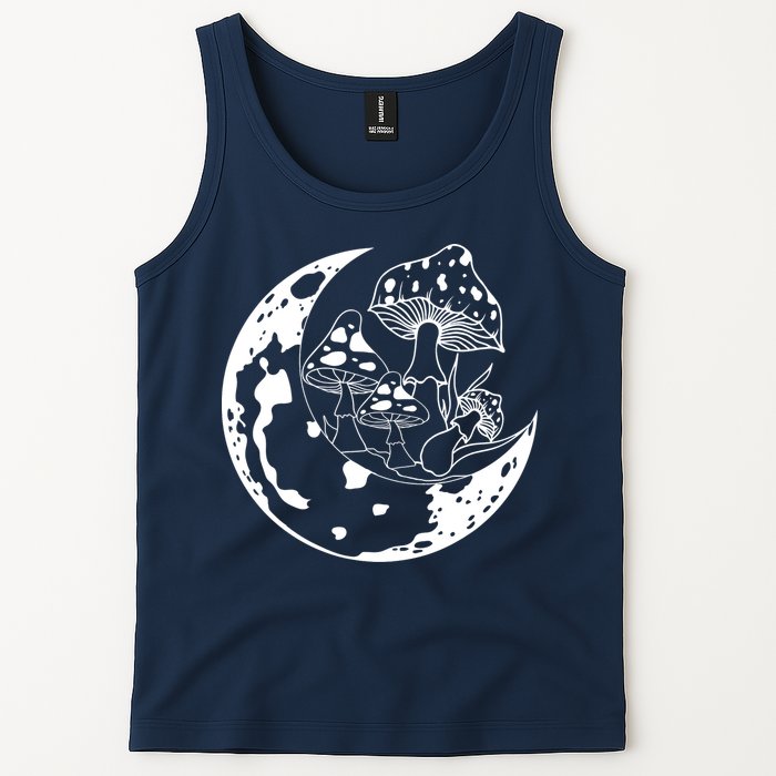 Goblincore Moon Aesthetic Dark Academia Mushroom Tank Top
