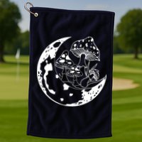 Goblincore Moon Aesthetic Dark Academia Mushroom Golf Towel