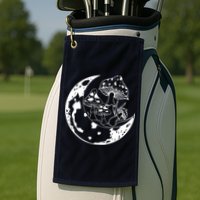Goblincore Moon Aesthetic Dark Academia Mushroom Golf Towel