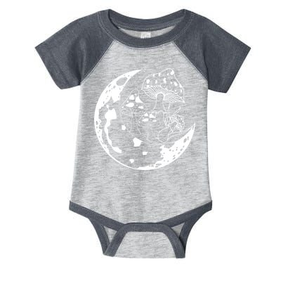 Goblincore Moon Aesthetic Dark Academia Mushroom Infant Baby Jersey Bodysuit