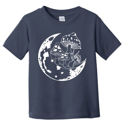 Goblincore Moon Aesthetic Dark Academia Mushroom Toddler T-Shirt