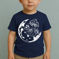 Goblincore Moon Aesthetic Dark Academia Mushroom Toddler T-Shirt