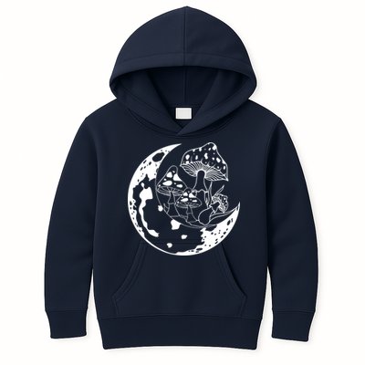 Goblincore Moon Aesthetic Dark Academia Mushroom Kids Hoodie