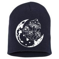 Goblincore Moon Aesthetic Dark Academia Mushroom Short Acrylic Beanie