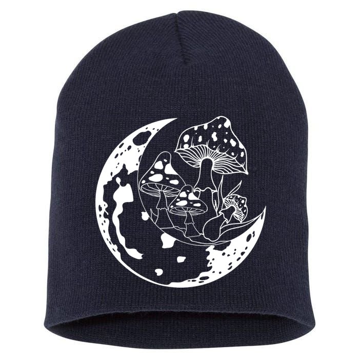 Goblincore Moon Aesthetic Dark Academia Mushroom Short Acrylic Beanie