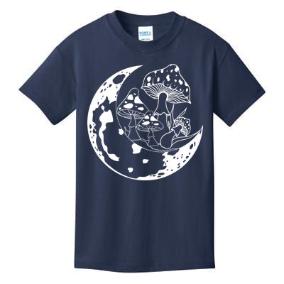 Goblincore Moon Aesthetic Dark Academia Mushroom Kids T-Shirt