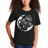 Goblincore Moon Aesthetic Dark Academia Mushroom Kids T-Shirt