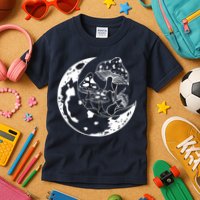 Goblincore Moon Aesthetic Dark Academia Mushroom Kids T-Shirt