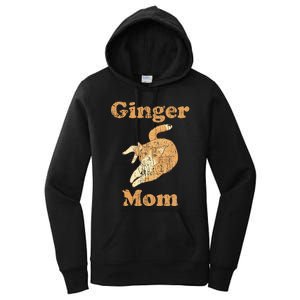 Ginger Mom Adorable Cat Feline Lover Cat Mom Women's Pullover Hoodie