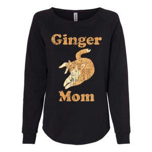 Ginger Mom Adorable Cat Feline Lover Cat Mom Womens California Wash Sweatshirt