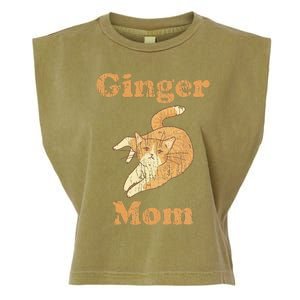 Ginger Mom Adorable Cat Feline Lover Cat Mom Garment-Dyed Women's Muscle Tee