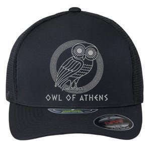 Greek Mythology Athena Owl Of Athens Flexfit Unipanel Trucker Cap