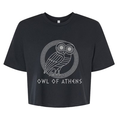 Greek Mythology Athena Owl Of Athens Bella+Canvas Jersey Crop Tee