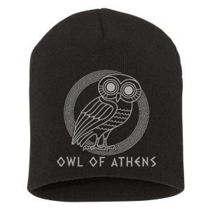 Greek Mythology Athena Owl Of Athens Short Acrylic Beanie