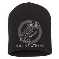 Greek Mythology Athena Owl Of Athens Short Acrylic Beanie