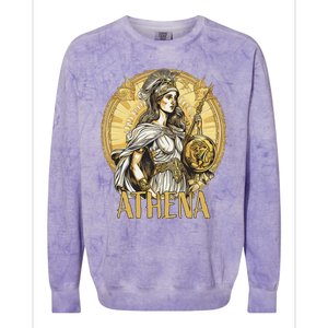 Greek Mythology Athena The Goddess Of Wisdom And War Colorblast Crewneck Sweatshirt