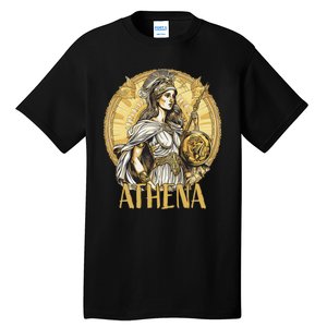 Greek Mythology Athena The Goddess Of Wisdom And War Tall T-Shirt