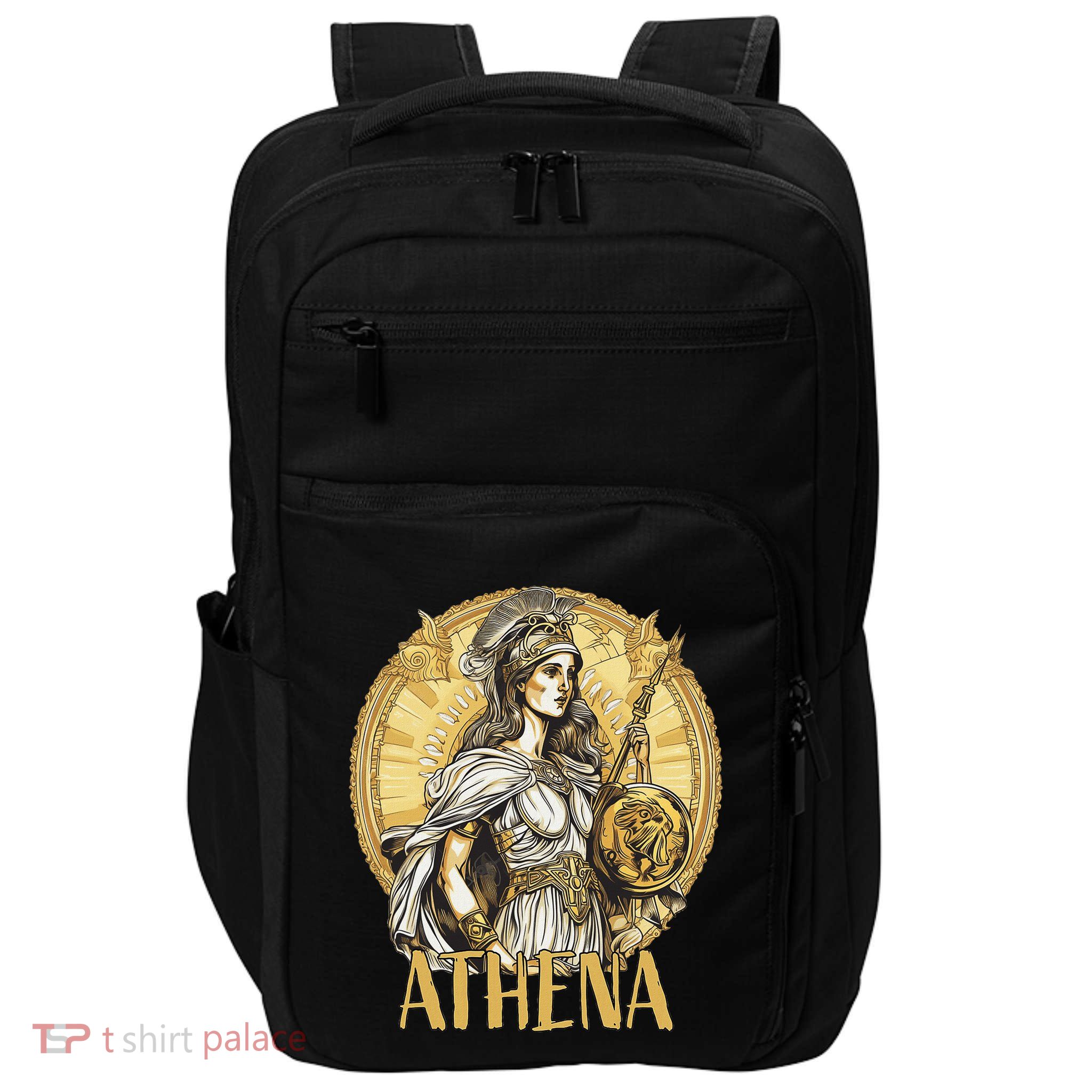 Greek Mythology Athena The Goddess Of Wisdom And War Impact Tech Backpack