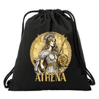 Greek Mythology Athena The Goddess Of Wisdom And War Drawstring Bag