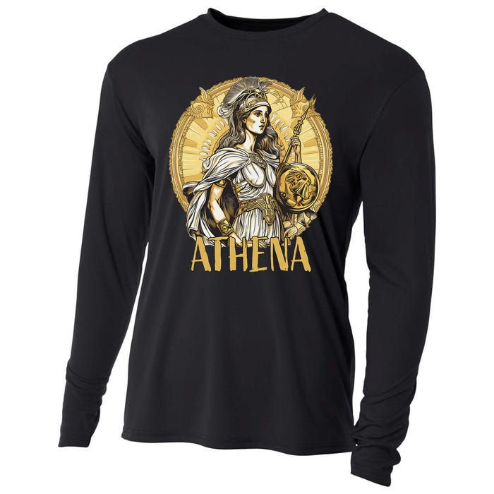 Greek Mythology Athena The Goddess Of Wisdom And War Cooling Performance Long Sleeve Crew