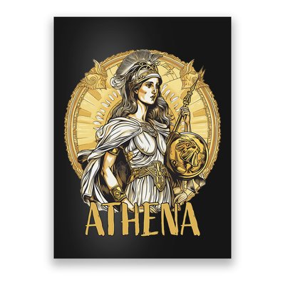 Greek Mythology Athena The Goddess Of Wisdom And War Poster