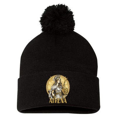 Greek Mythology Athena The Goddess Of Wisdom And War Pom Pom 12in Knit Beanie