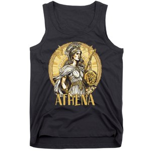 Greek Mythology Athena The Goddess Of Wisdom And War Tank Top