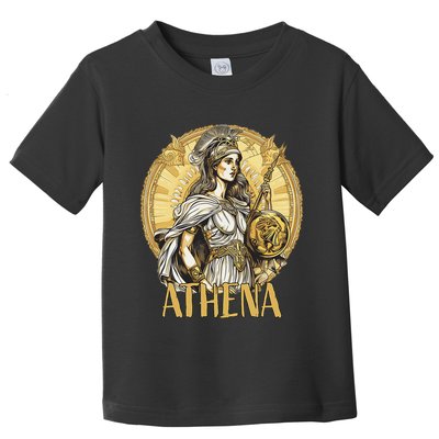 Greek Mythology Athena The Goddess Of Wisdom And War Toddler T-Shirt