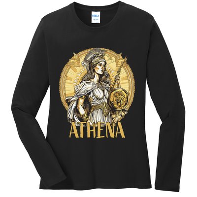 Greek Mythology Athena The Goddess Of Wisdom And War Ladies Long Sleeve Shirt