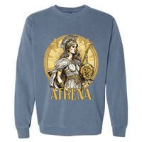 Greek Mythology Athena The Goddess Of Wisdom And War Garment-Dyed Sweatshirt