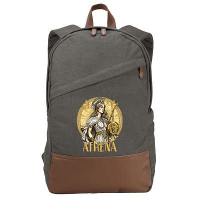 Greek Mythology Athena The Goddess Of Wisdom And War Cotton Canvas Backpack