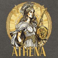 Greek Mythology Athena The Goddess Of Wisdom And War Cotton Canvas Backpack