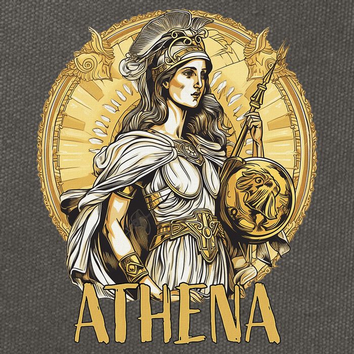 Greek Mythology Athena The Goddess Of Wisdom And War Cotton Canvas Backpack