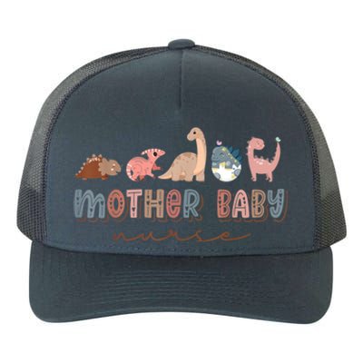 Groovy Mother Baby Nurse Postpartum Nursing Cute Dinosaur Yupoong Adult 5-Panel Trucker Hat