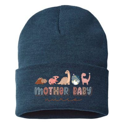 Groovy Mother Baby Nurse Postpartum Nursing Cute Dinosaur Sustainable Knit Beanie