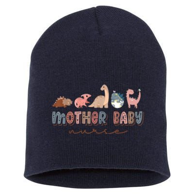 Groovy Mother Baby Nurse Postpartum Nursing Cute Dinosaur Short Acrylic Beanie