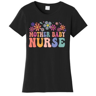 Groovy Mother Baby Nurse Postpartum Postpartum Nursing Women's T-Shirt