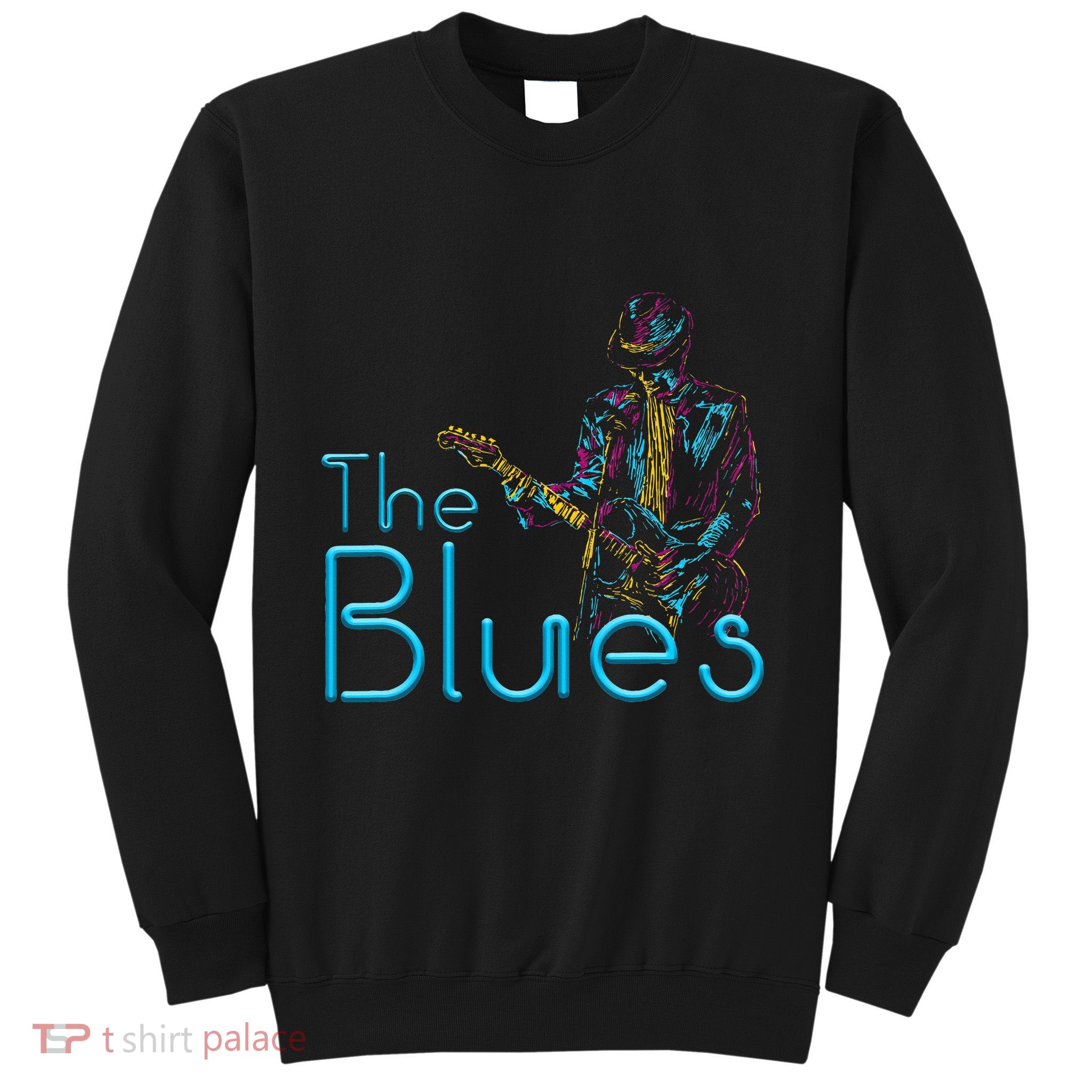 Guitarist Musician Blues Guitar Vintage Blues Music Lover Sweatshirt