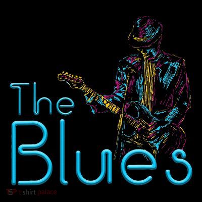 Guitarist Musician Blues Guitar Vintage Blues Music Lover T-Shirt