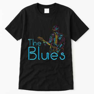 Guitarist Musician Blues Guitar Vintage Blues Music Lover Tall T-Shirt