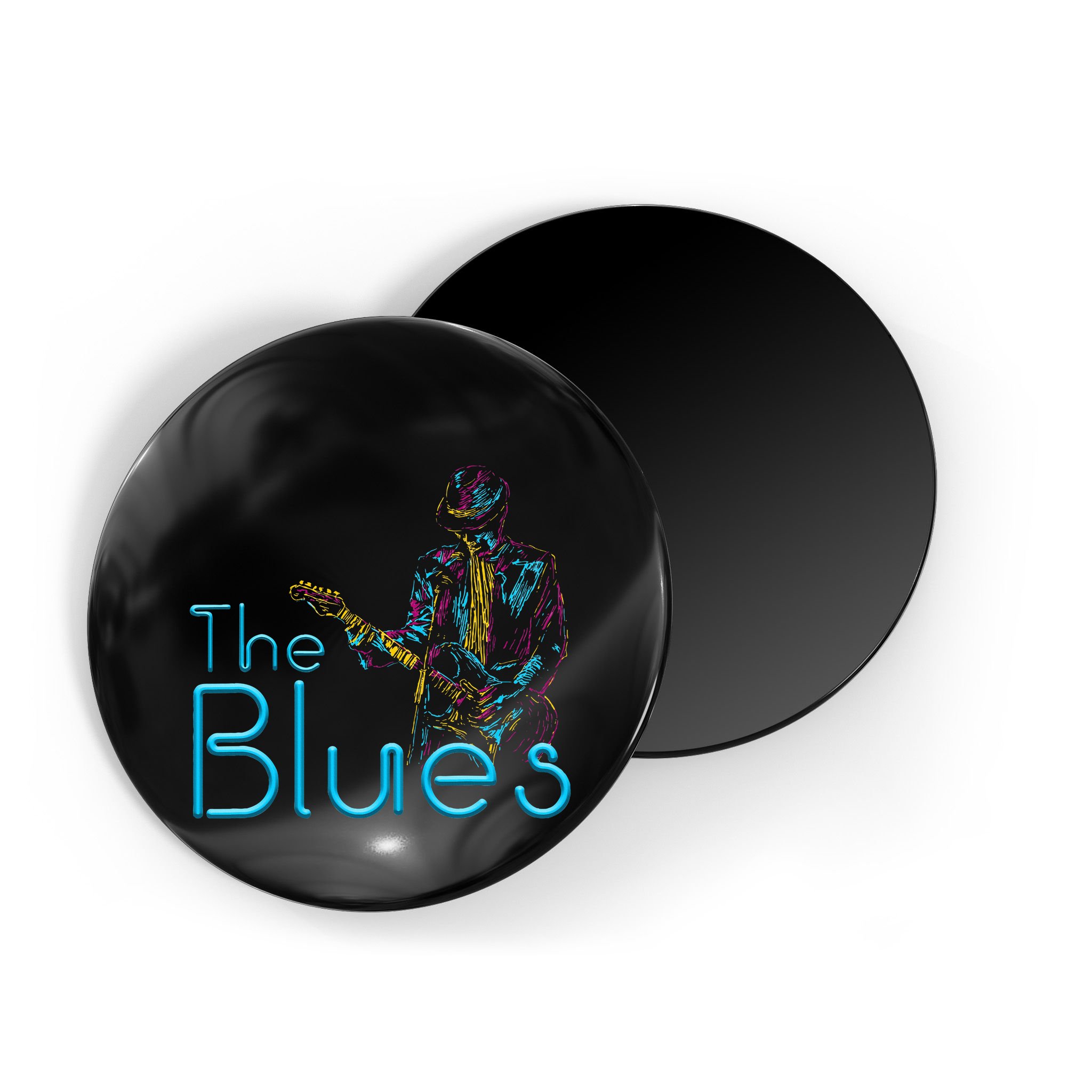 Guitarist Musician Blues Guitar Vintage Blues Music Lover Magnet