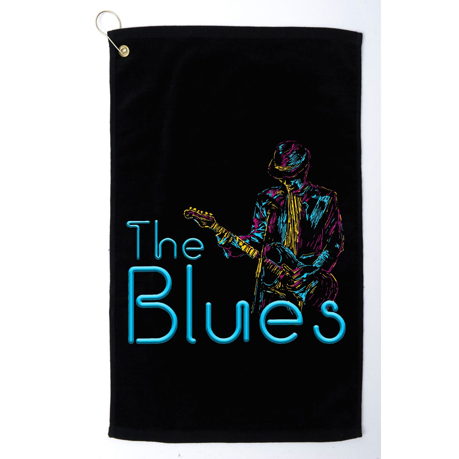Guitarist Musician Blues Guitar Vintage Blues Music Lover Golf Towel
