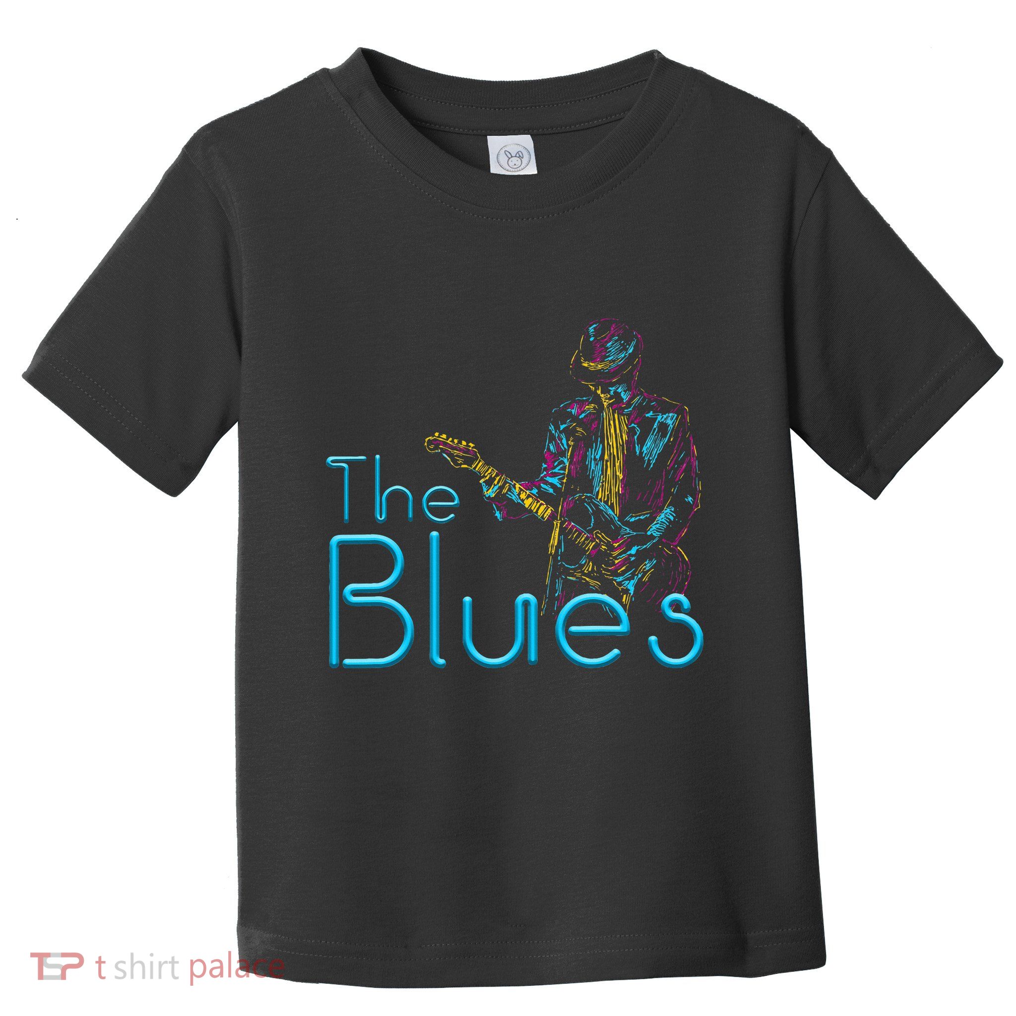 Guitarist Musician Blues Guitar Vintage Blues Music Lover Toddler T-Shirt