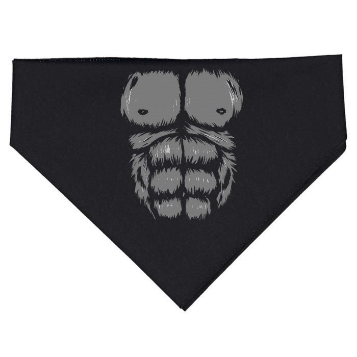 Gorilla Monkey Belly Chest Costume Funny Halloween Party USA-Made Doggie Bandana