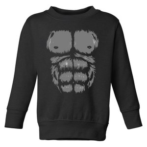 Gorilla Monkey Belly Chest Costume Funny Halloween Party Toddler Sweatshirt